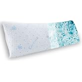 Dreamood Cooling Body Pillow Shredded Memory Foam with Pillowcase for Adult | Adjustable Full Foam Pregnancy Long Bed Body Pillows for Adults Side Sleeper - with Washable Cooling Comfortable Side Cover
