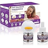 Reespring Cat Pheromones Calming Diffuser Starter Kit: Premium Pheromone Diffuser for Cats - Cat Pheromones Diffuser - Cat Calming Diffuser - Cat Calming Pheromone Diffuser (1 diffusers+ 2 Refills)