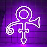 YvuYamg Prince Symbol Neon Sign for Wall Decor Dimmable Led Prince Neon Light Sign for Bedroom Music Singer Themed Party Gift Prince Neon Light for Prince Birthday Party Decoration, purple