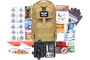 Stealth Angel Survival - 72 Hour Family Emergency Kit - 1-5 Person Survival Bag for Earthquakes, Hurricanes, and Other Natural Disasters