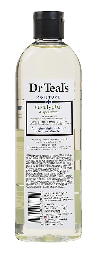 dr teal's moisturizing bath and body oil coconut oil
