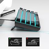 MageGee 60% Mechanical Keyboard 68 Keys Blue Switch USB Wired Grey/Black view 4