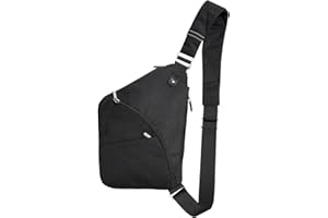 BROADREAM Anti Theft Crossbody Bag for Men Women - Slim Sling Bag Crossbody Shoulder Bag for Travel Hiking Sport Casual