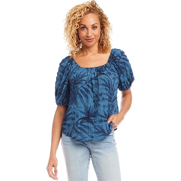 Karen Kane Women's Plus Size Long Sleeve Blouson Top