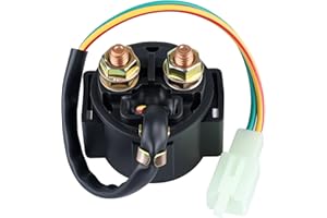 SOLLON Starter Solenoid Relay for 4-Stroke GY6 Engine 50cc 150cc 200cc 250cc ATV Dirt Bikes Taotao Scooters Go Kart Dne Buggys Quad 4 Wheelers Pit Bike Moped Roketa SSR Sunl Coolster