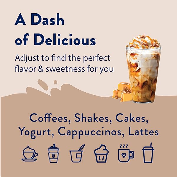 JORDAN’S SKINNY SYRUPS SUGAR FREE COFFEE SYRUP, SALTED CARAMEL FLAVOR DRINK MIX, ZERO CALORIE FLAVORING FOR CHAI LATTE, PROTEIN SHAKE, FOOD & MORE, GLUTEN FREE, KETO FRIENDLY, 25.4 FL OZ, (PACK OF 1)