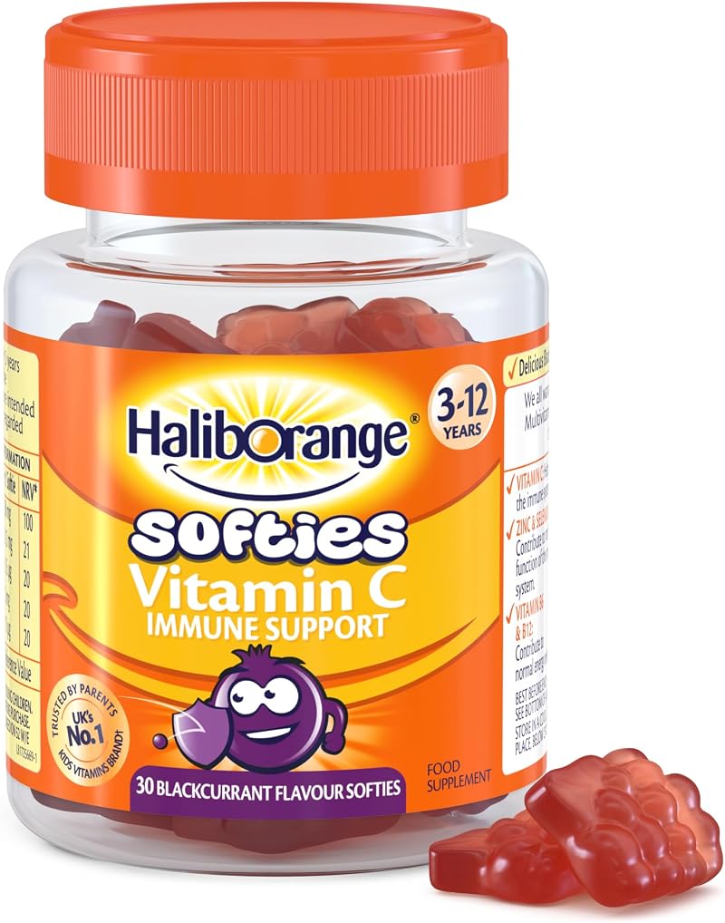 Haliborange Kids Blackcurrant Vitamin C Immune Softies 30 Tablets
