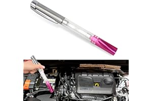 ZBGUN Pack-1 Car Ignition Test Pen, Engine Indicator Ignition System Spark Plug Coil Diagnostic Tool, Pen Type High Voltage Line Cylinder Line Spark Plug Tester, Uniersal for Cars (Silver & Purple)