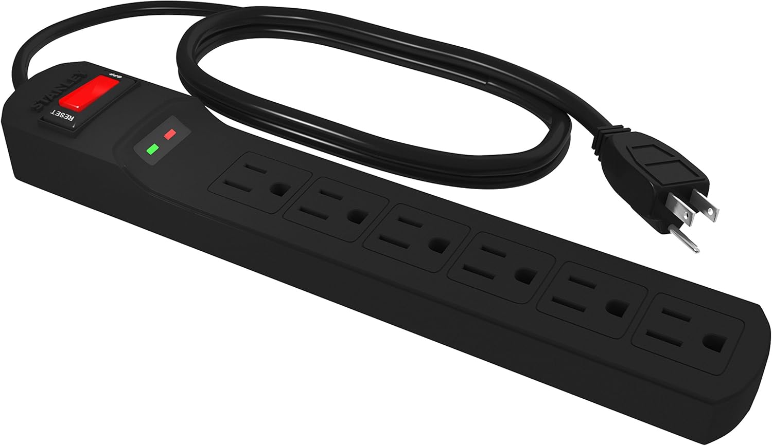 New 6 Grounded Outlet Power Strip Surge Protector 1.6 ft 14/3 AWG UL LISTED