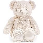 Bearington Creamy White Teddy Bear - 12" Fluffy and Cuddly My First Teddy Bear Companion with Premium Plush and Soft Fur - Adorable Stuffed Animal Toy Gift for Babies, Toddlers, and Kids