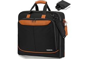 TONRUYN Travel Garment Bag Carry on Suit Bag for Men Women 51'' Garment Bags for Travel Business Waterproof Hanging Suitcase 