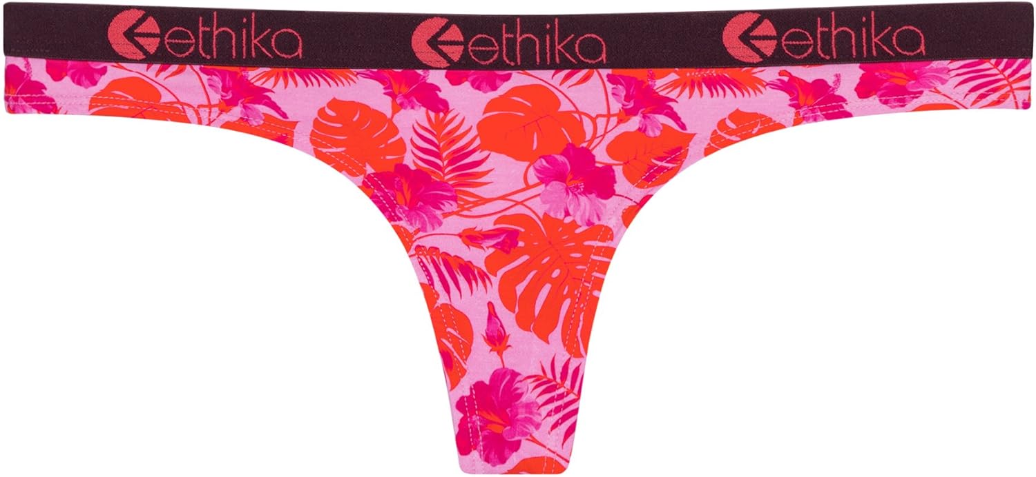 ETHIKA Vivid Thong, Pink Combo, XSmall Amazon.ca Clothing & Accessories