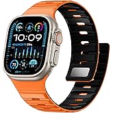 Easuny Magnetic Loop Compatible with Apple Watch Ultra 3 2 1 Bands for Men 49mm 46mm 45mm 44mm, Sport Silicone Breathable Watch Strap for iWatch Series 11 10 9 SE 8 7 6 5 4 Ultra 3/2/1