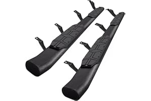 OTHOWE 4.3 Inches Oval Tube Bar Running Boards Compatible with 2024-2026 Tacoma Double Cab with 4 Full-Size Doors. Tacoma Step Bars and Carbon Steel Side Steps Step Bars.