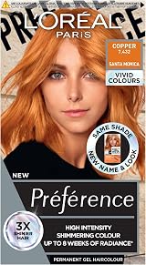 L'Oreal Paris Preference Vivids Copper 7.432 Long-Lasting Hair Colour