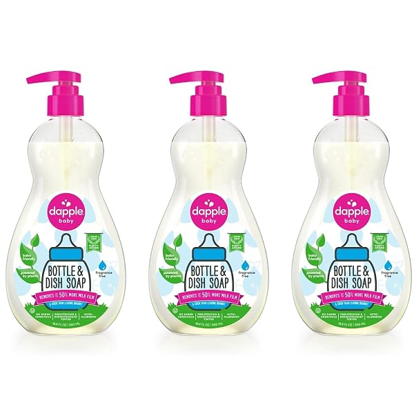 DAPPLE BABY BOTTLE SOAP, HYPOALLERGENIC DISH SOAP FOR...
