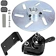 GREHUA Mechanical Disc Brake Caliper and Bracket with Pads Black Kit for Manco 9598 9597 Yerf-Dog ASW Bristers Airheart MB-1 Predator 212cc 196cc 6.5hp GX160 Go Kart Drift Trike Carter Rotor Fun Cart