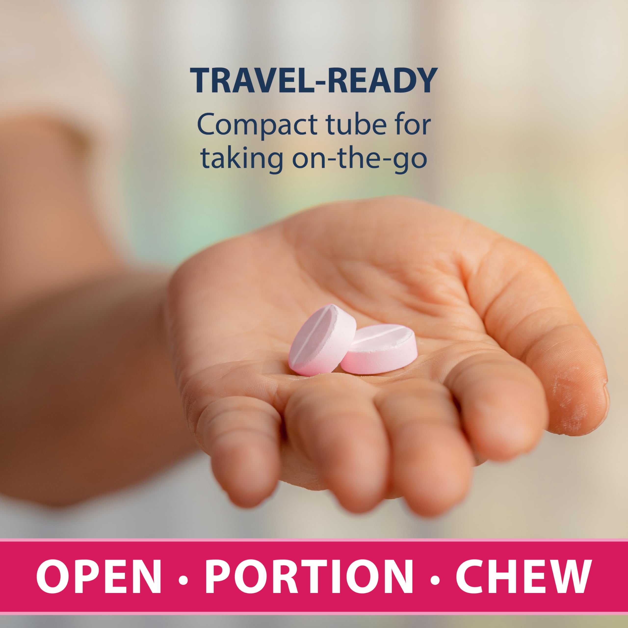 TRUEplus Glucose Tablets, Chewable, Raspberry Flavor, 15g Fast-Acting Carbohydrates, Fat Free, Gluten Free, Raise Low Blood Sugar and Boost Energy, 10 Count, 6 Tubes