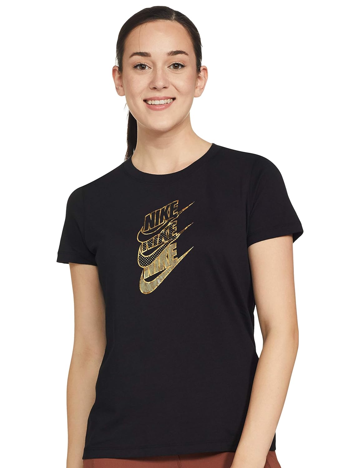 black and gold nike tank top