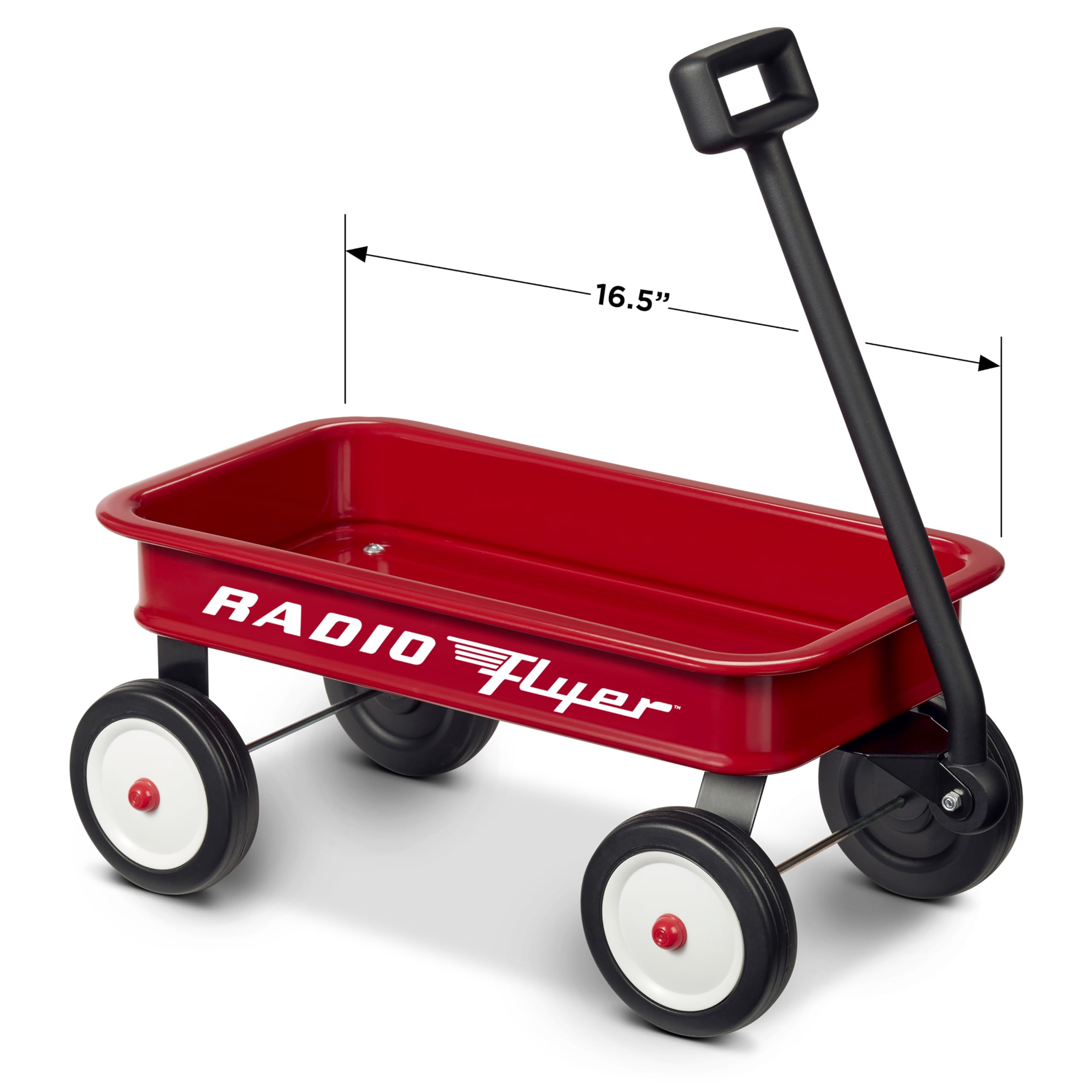Radio Flyer 16.5 Inch Kids Wagon (Amazon Exclusive), Toy Wagon for Kids, Rolling Cart, Carts with Wheels, for Ages 1.5+ Years