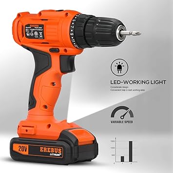 EREBUS YW95604 Power Drill Drivers product image 2