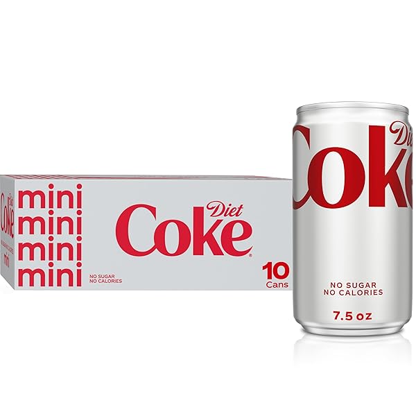 DIET COKE MINI-CAN 7.5OZ, 10 PACK (PACKAGE MAY...