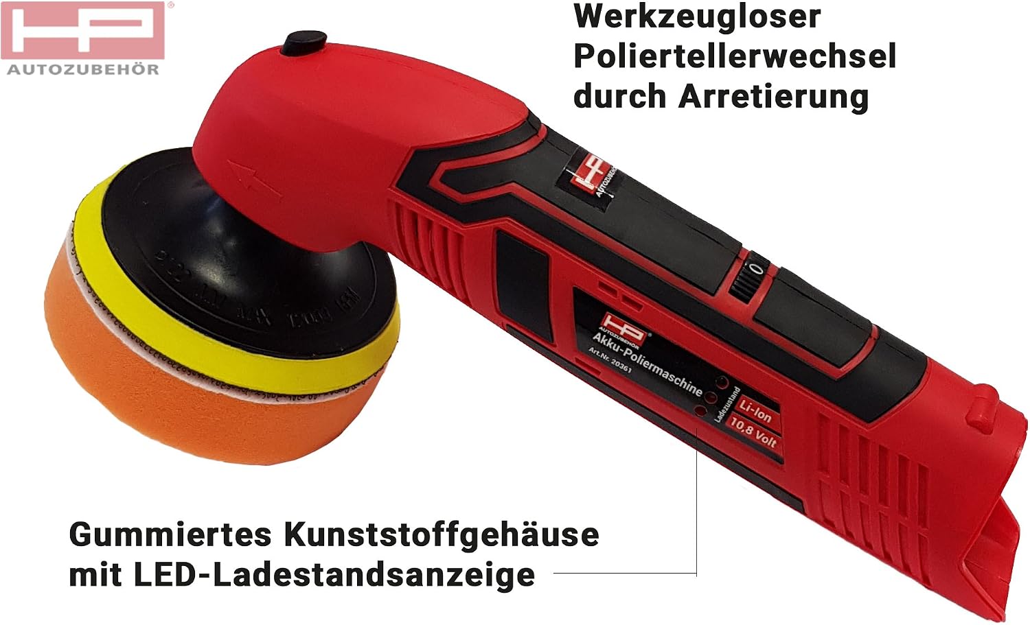 Hp Autozubehor 20361 Akku Poliermaschine Kompakt Amazon De Auto