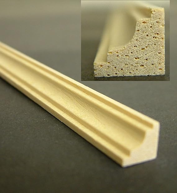 Melody Jane Puppenhaus Bastler DiY 1:12 Holz Bauholz Randleiste Randleiste Krone Zierleiste 19.5