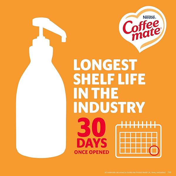NESTLE COFFEE MATE COFFEE CREAMER, CARAMEL, LIQUID CONCENTRATE PUMP BOTTLE, NON DAIRY, NO REFRIGERATION, 50.7 FL OZ (PACK OF 2)