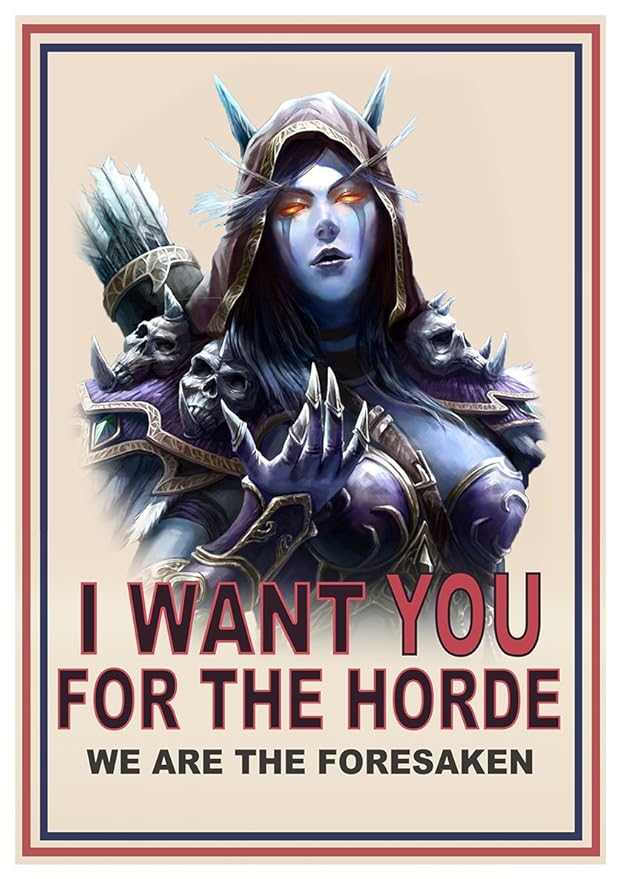 Instabuy Poster Sylvanas I Want You World of Warcraft - A3 (42x30 cm)