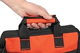 BLACK+DECKER 12-Inch Wide Mouth Tool Bag Zippered Durable 600 Denier Fabric view 9