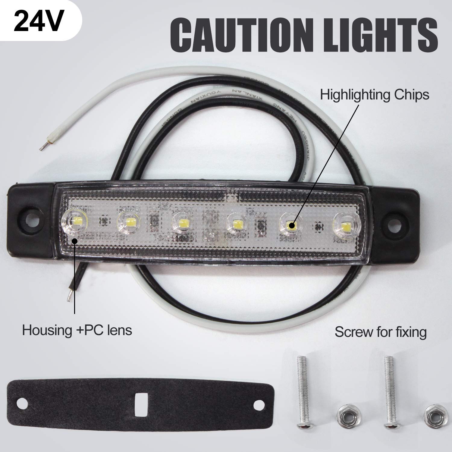 COPPIA DI LUCI di svolta a LED per moto indicatori ambra con lenti