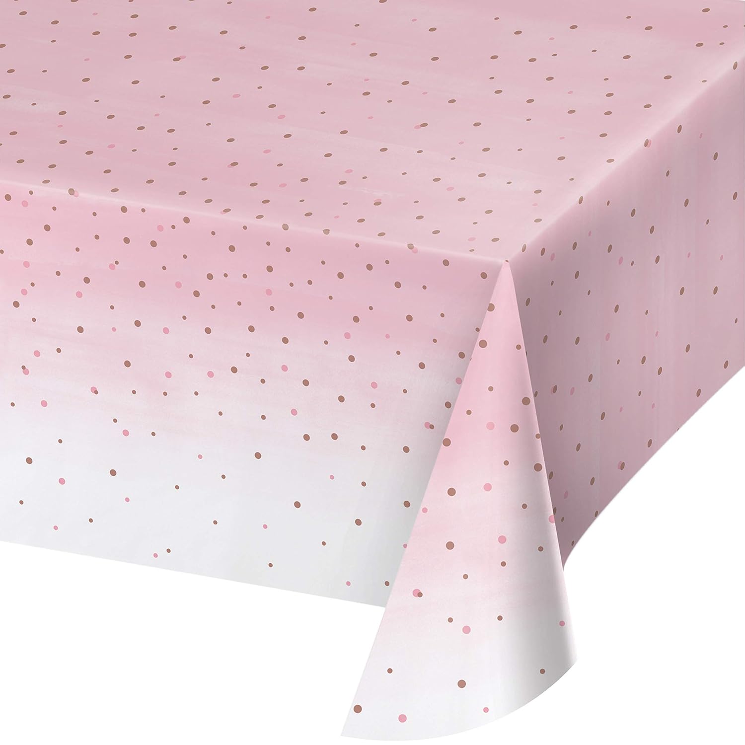 Best plastic pink and gold table cloth