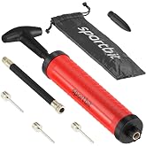 SPORTBIT Basketball Pump &ndash; Ball Pump for Sports Balls | Push &amp; Pull Inflating System, Hand Pump for Basketball, Volleyball, Soccer &amp; Football, Court &amp; Gym Ready