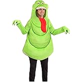 Fun Costumes Ghostbusters Slimer Costume for Adults - Green Ghost Pullover Hooded Tunic & Gloves - Officially Licensed