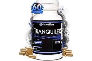 VH Nutrition TRANQUILEX | Stress Relief Supplement* | Ashwagandha, Passion Flower, Kava Kava, Lemon Balm, Licorice Root, and Lavender | Natural Relaxation and Mental Calmness | 60 Capsules