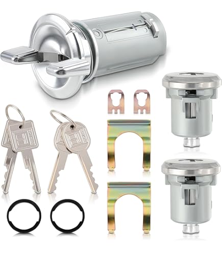 Vintage GM Keys 4 New GM Logo Key Blanks - Ignition & Door/Trunk Uncut Blanks 320588 320589 GM Key Fob - Foto 7