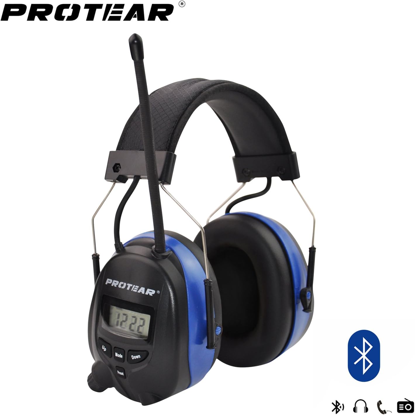 Protear Bluetooth and radio AM/FM ear protector, hearing protection