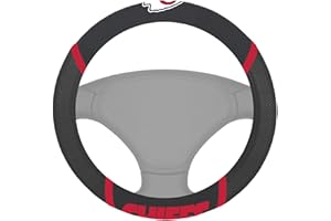 FANMATS NFL Unisex-Adult Embroidered Steering Wheel Cover