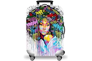WUJIAONIAO Travel Luggage Cover Spandex Suitcase Protector Washable Baggage Covers (XL (for 29-32 inch luggage), hands off)