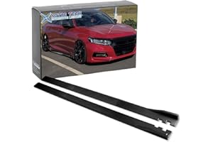 X XOTIC TECH Xotic Tech Car Lower Side Skirts Protect Rocker Panel Splitter Winglets Diffuser Bottom Line Extension Body Kit Universal Fit