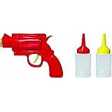 Mustard Condiment Dispenser Bottle - Red Condiment Gun