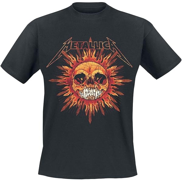 Amazon.com: Metallica Men's Pushead Sun T-Shirt XX-Large Black