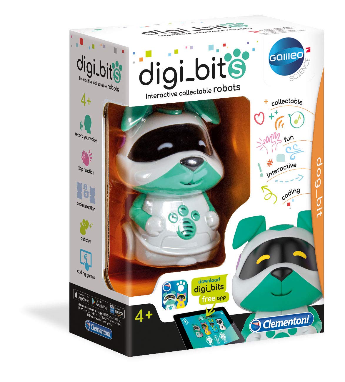 Clementoni 52420 Galileo-Digi Dog_bit, Multi-Colour