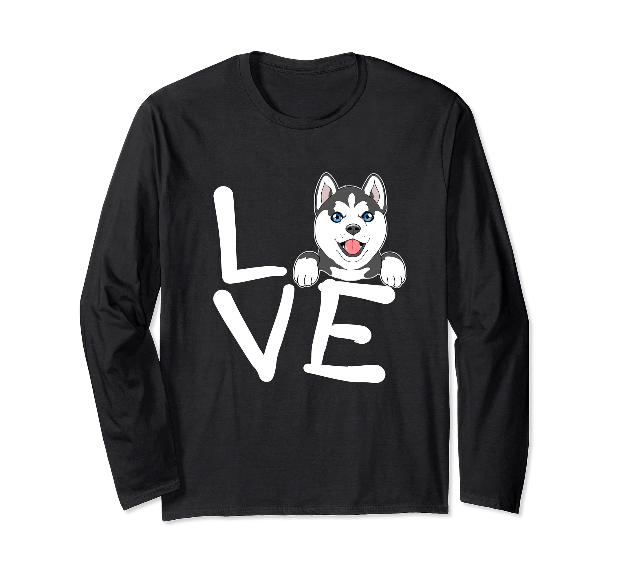Siberian Husky Dog Lover Long Sleeve T-Shirt
