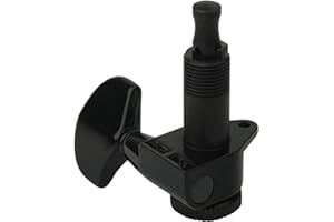 D'Addario Auto-Trim Tuning Machines - Locking Tuners for Guitars - 3+3 Setup, Black