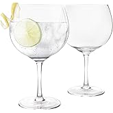 Final Touch Lead-Free Crystal Copa de Balon Gin Glass - 13.5 oz Gin & Tonic Cocktail | Titanium Reinforced, Handmade, Dishwasher Safe (LFG2222)
