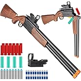 Toy Gun Rifle Long Double Barrel Shotgun Toys(37-inch), Foam Blasters Toy Gun Shell Ejection Toy with Scope, Toy Guns for Ages 6 7 8-14+ Boys