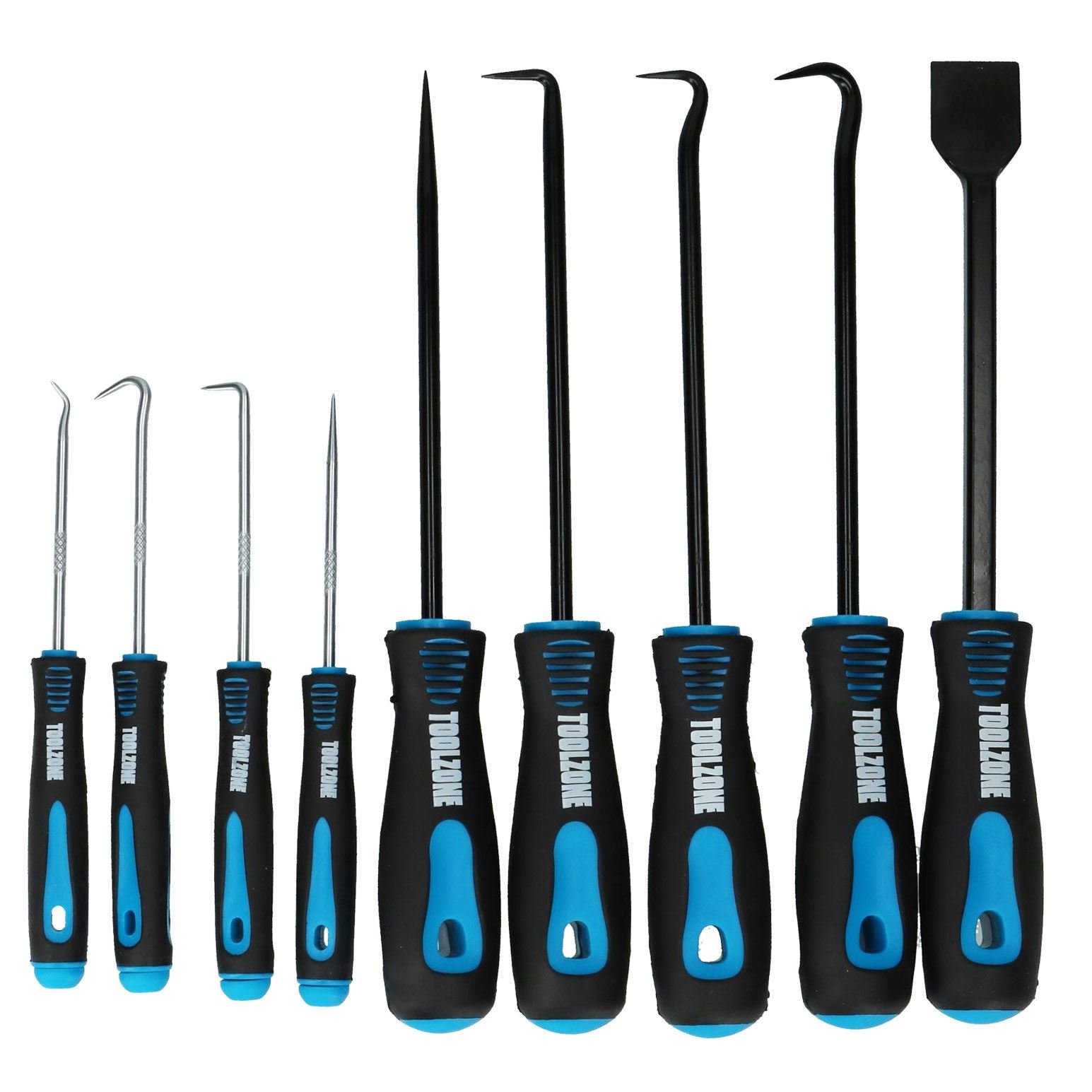 Hook and Pick Removal Tools and Scraper for Gaskets O Rings Seal Bushes 9pc