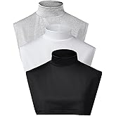 Eyibenlilan Detachable Collar Fake Turtleneck Lightweight Turtle Neck Dickey Collars for Women Girls
